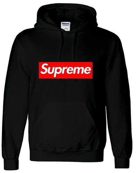 supreme logo hoodie.